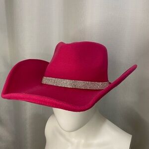Elegant Pink Women's Cowboy Hat
